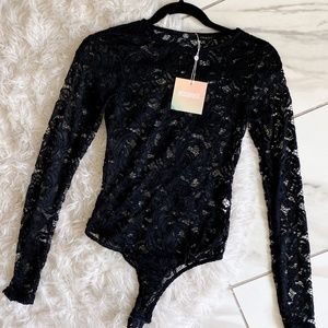 Missguided Lace Thong Body Suit - Never Worn